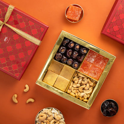 Sweets & Dry Fruits Assortment of 4